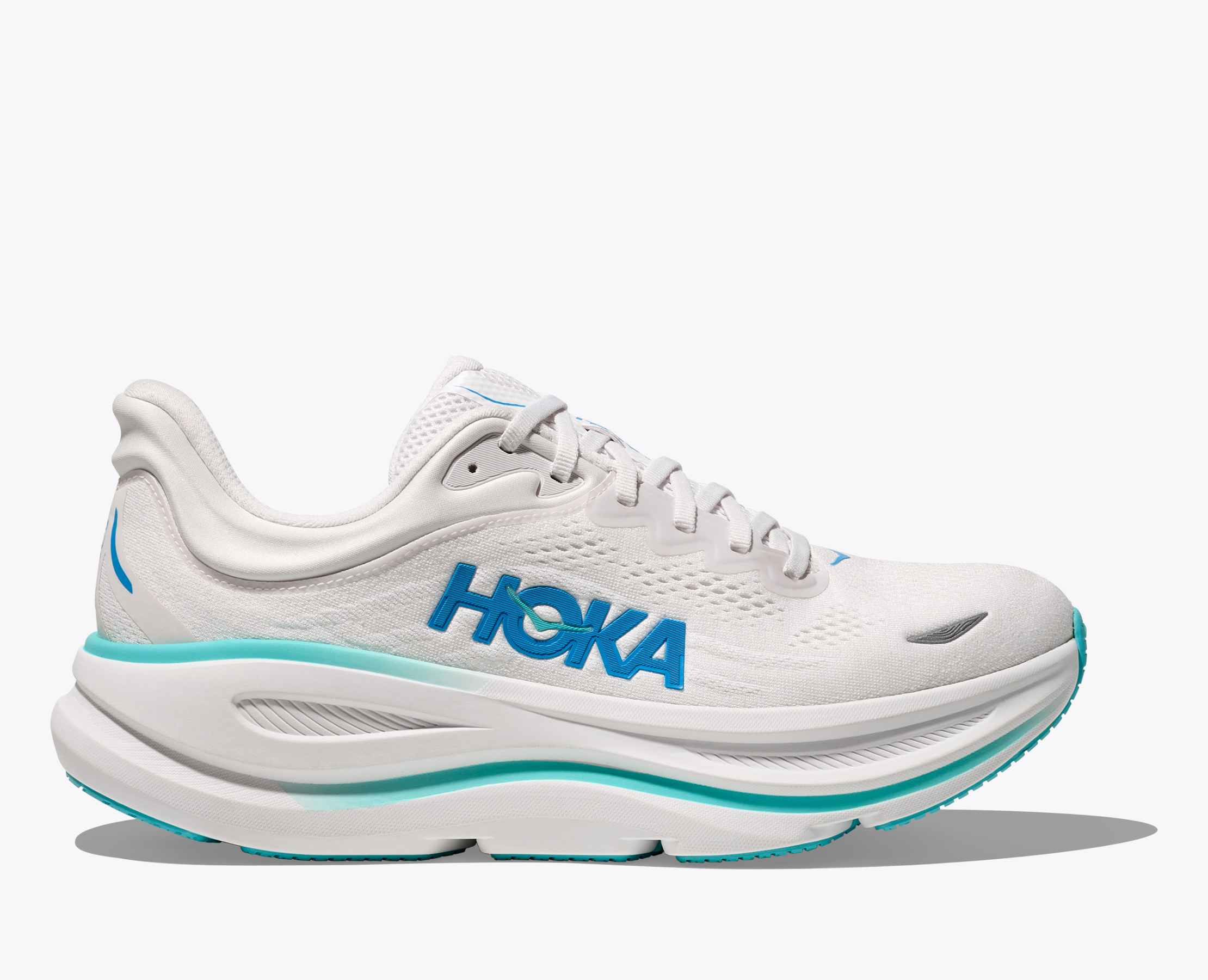 Men's Bondi 9 - white / hoka blue