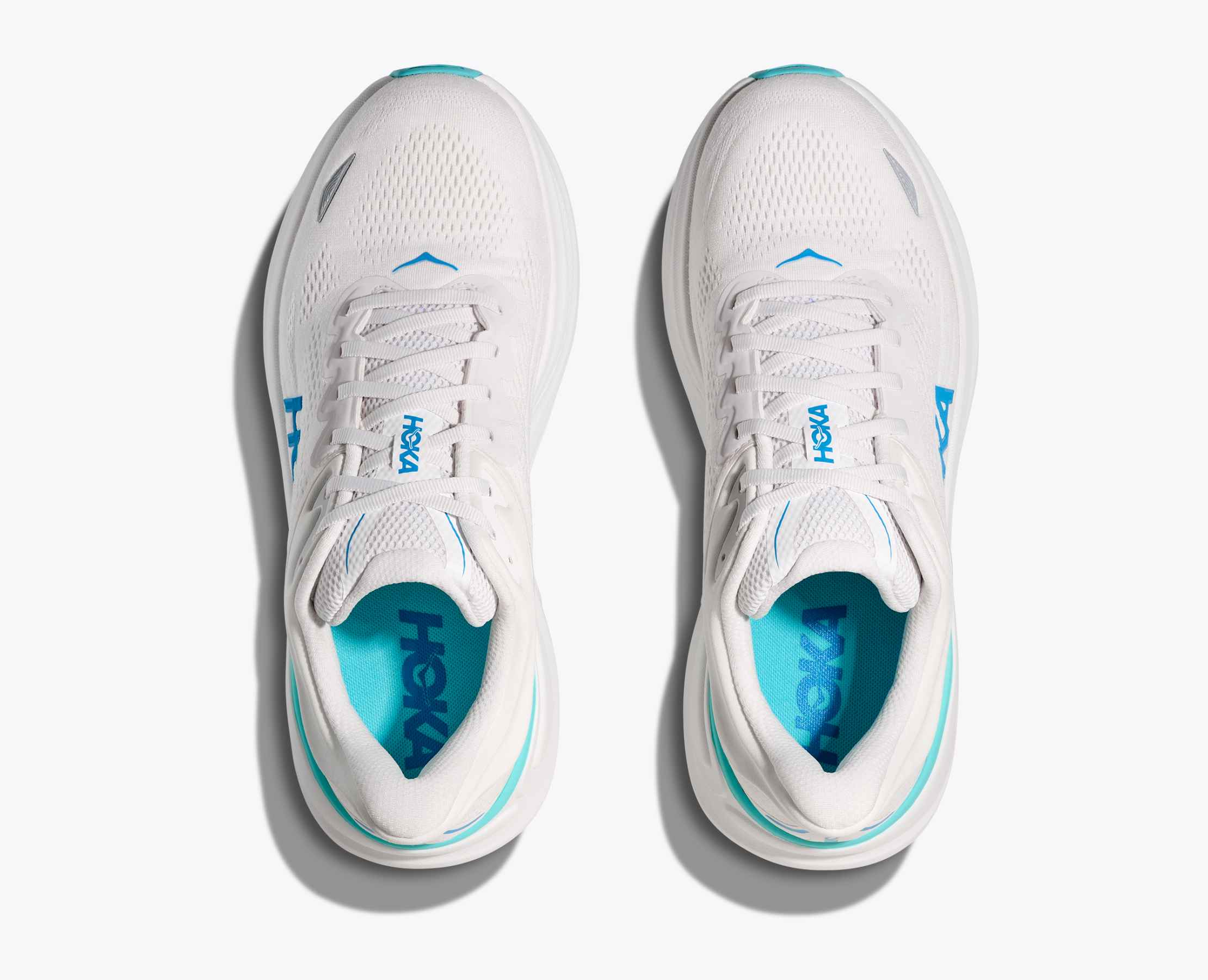 Men's Bondi 9 - white / hoka blue