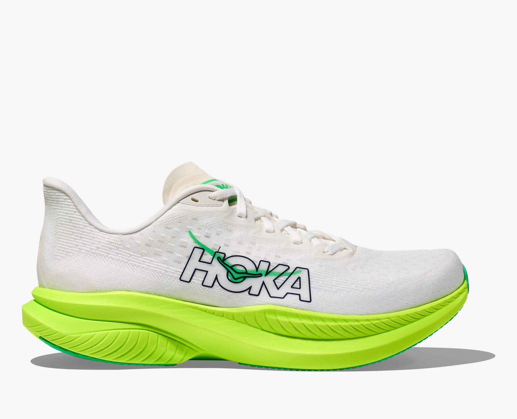 Men's Mach 6 - white / neon lime
