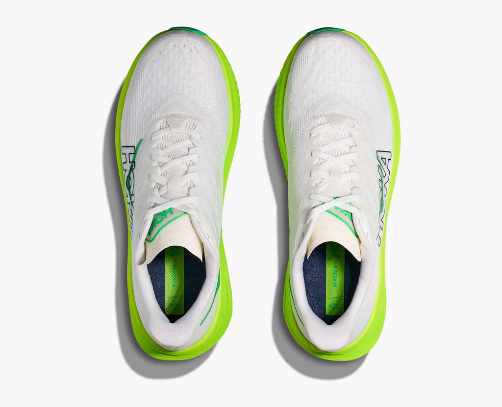 Men's Mach 6 - white / neon lime