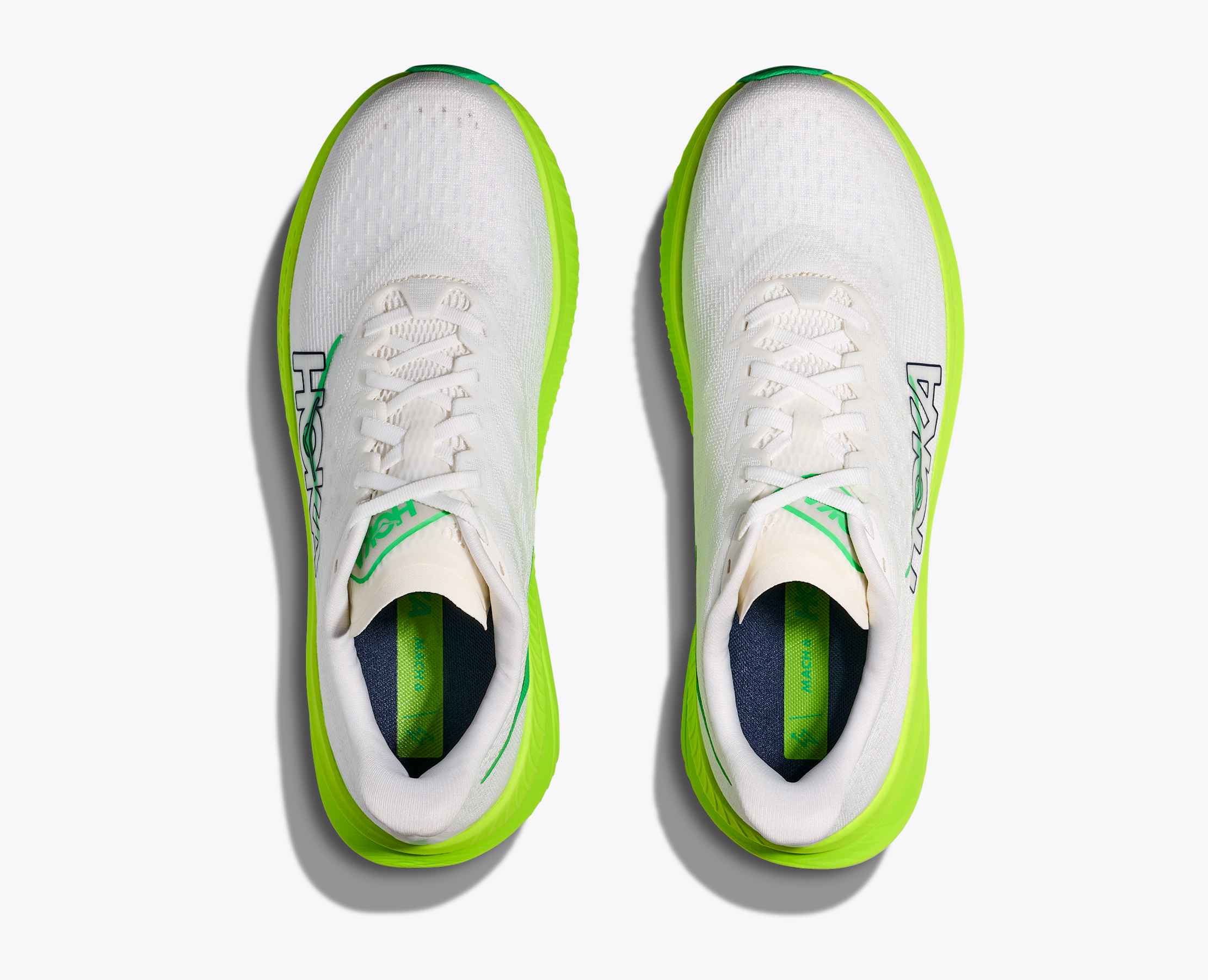Men's Mach 6 - white / neon lime
