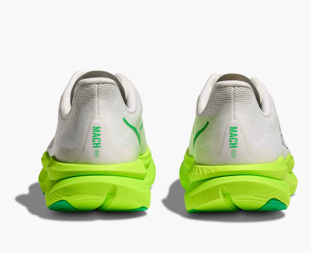 Men's Mach 6 - white / neon lime
