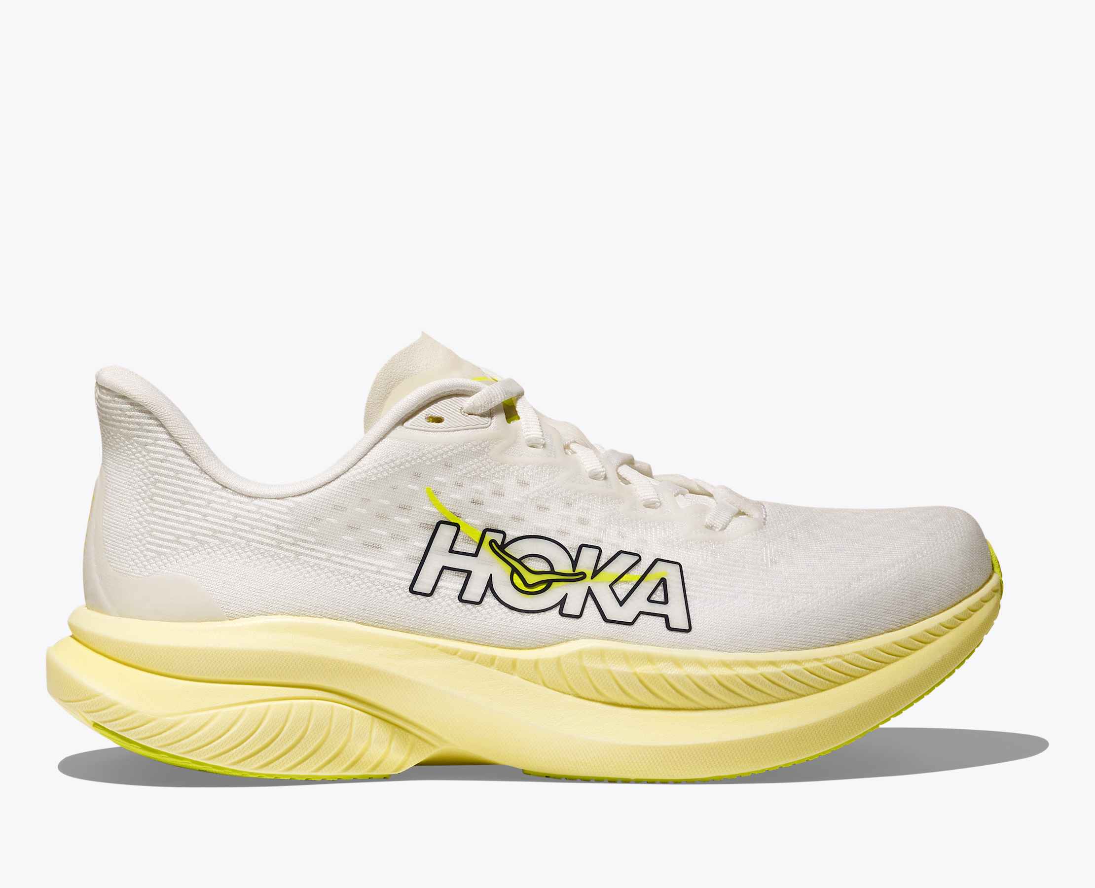 Women's Mach 6 - white / neon hoka citrus
