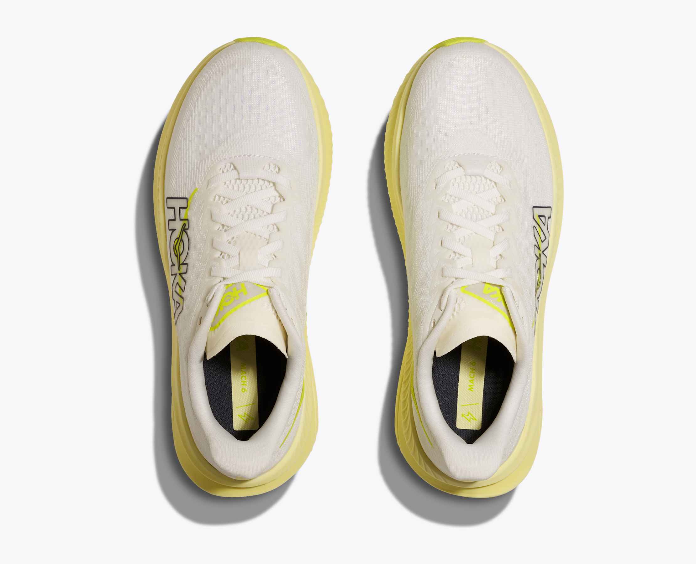 Women's Mach 6 - white / neon hoka citrus