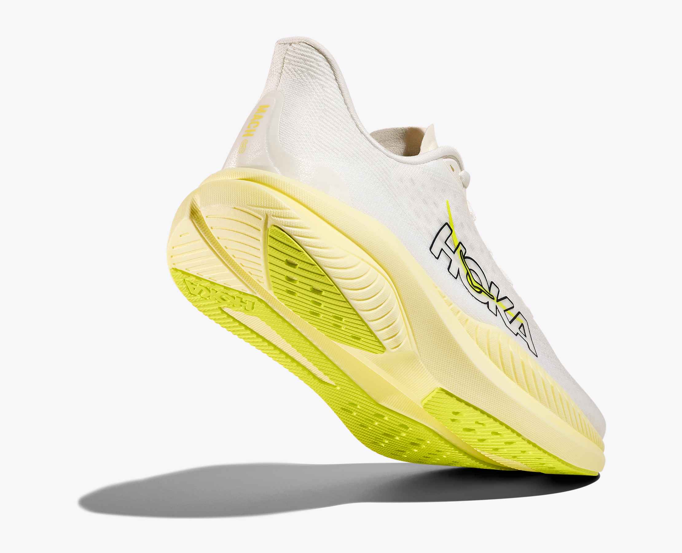 Women's Mach 6 - white / neon hoka citrus