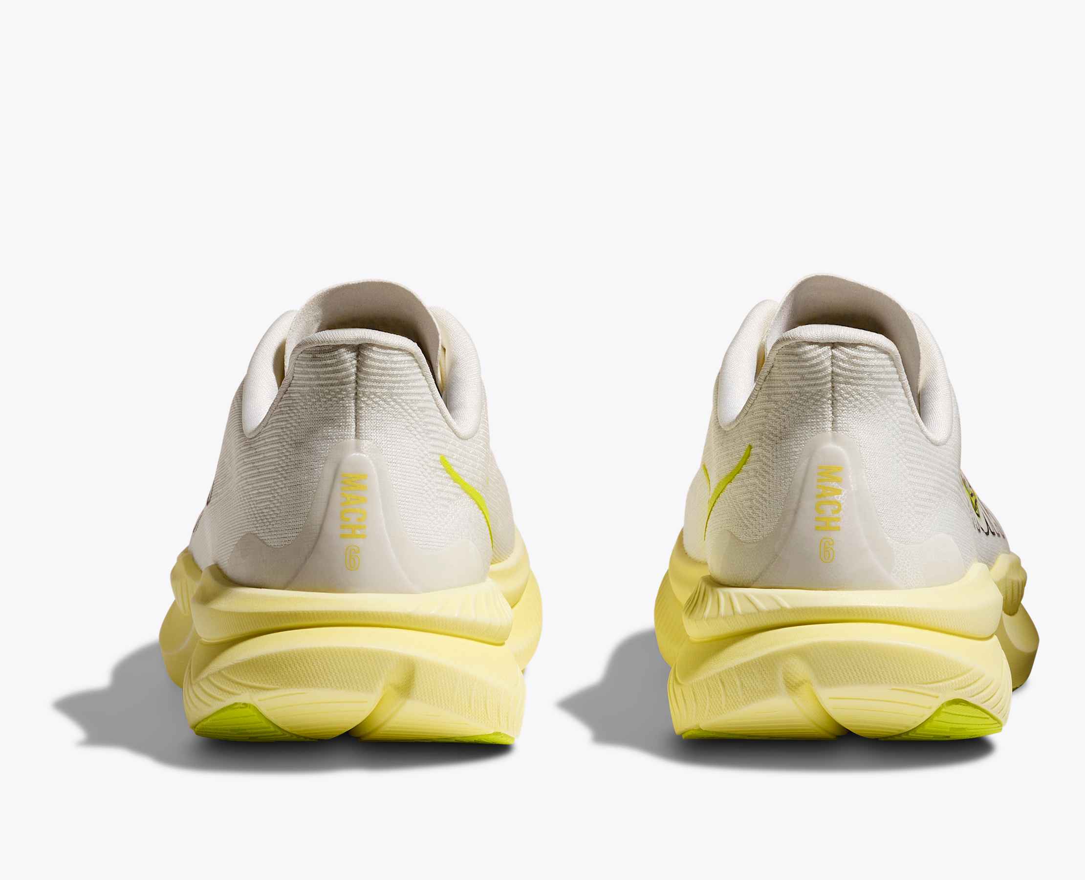 Women's Mach 6 - white / neon hoka citrus