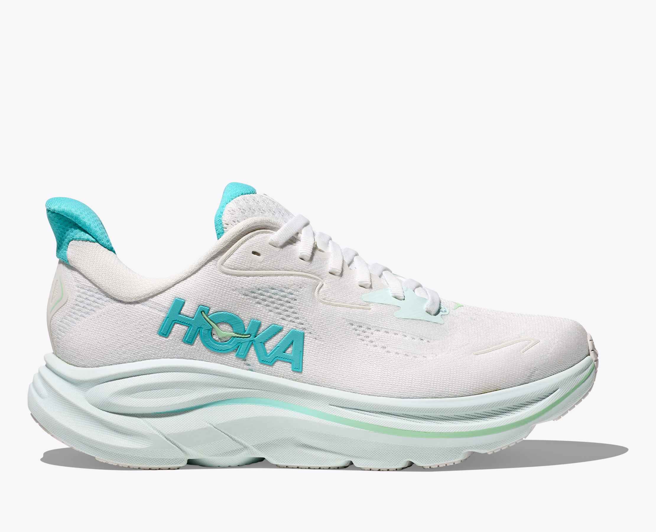 Women's Clifton 10 - white / cielo blue
