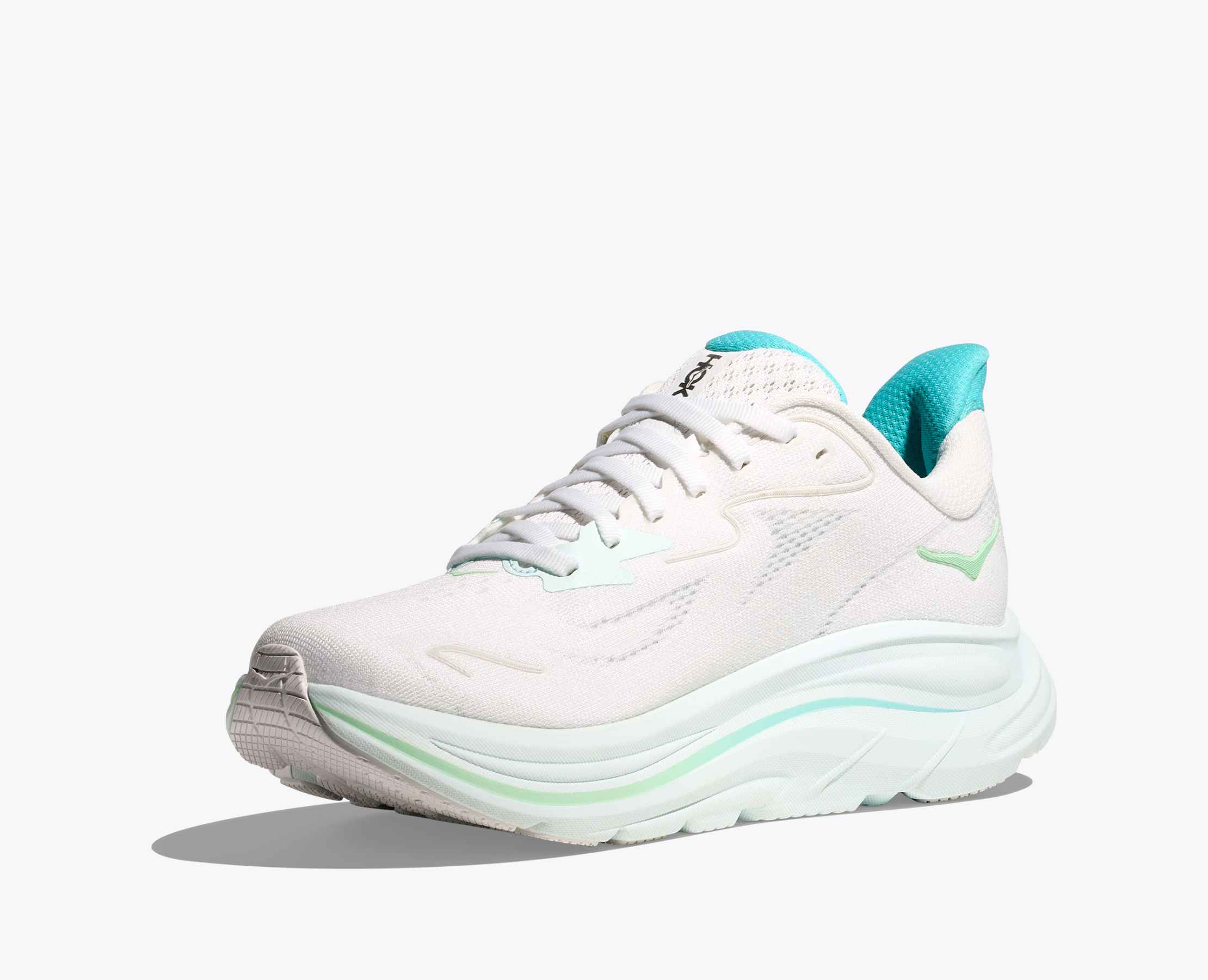 Women's Clifton 10 - white / cielo blue