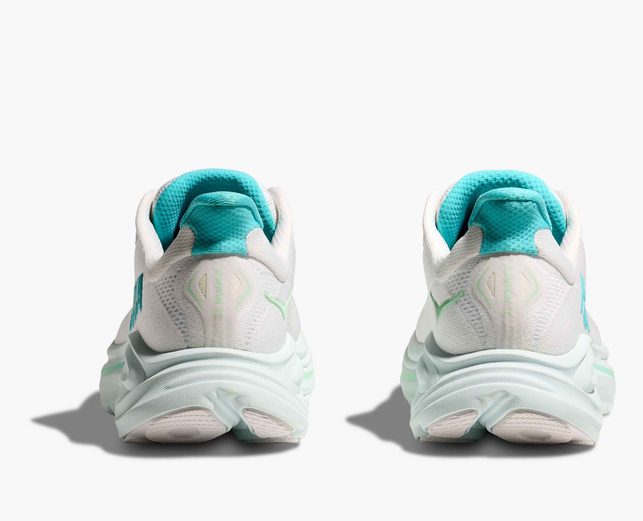 Women's Clifton 10 - white / cielo blue