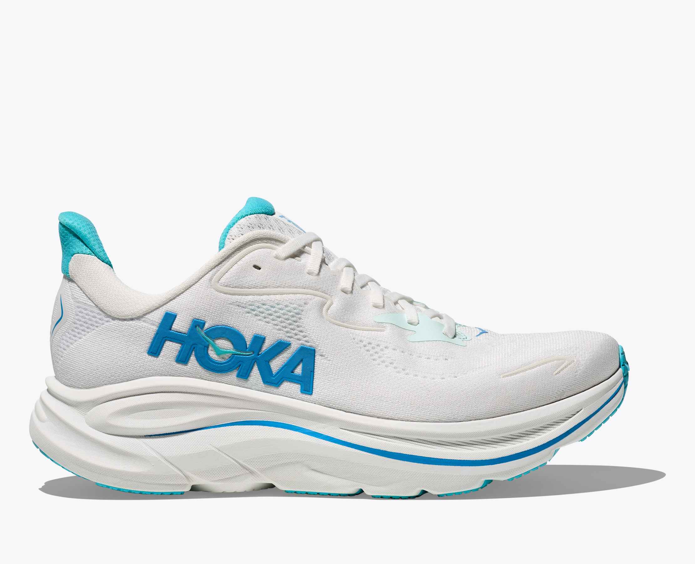Men's Clifton 10 - white / skyward blue