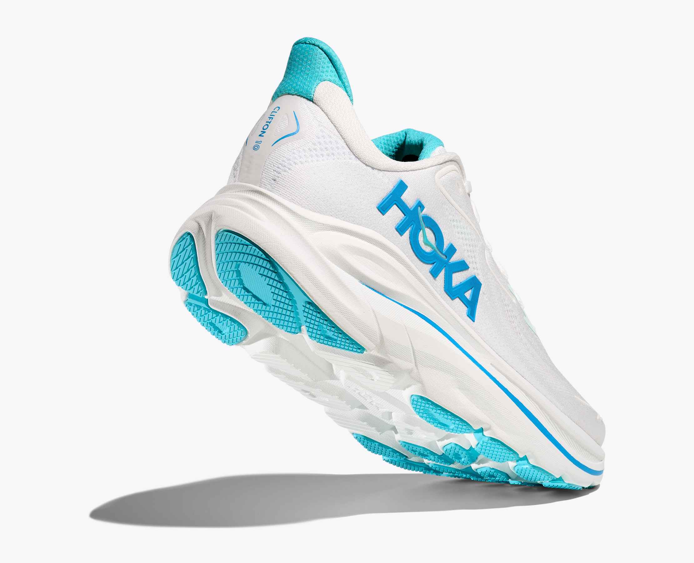 Men's Clifton 10 - white / skyward blue
