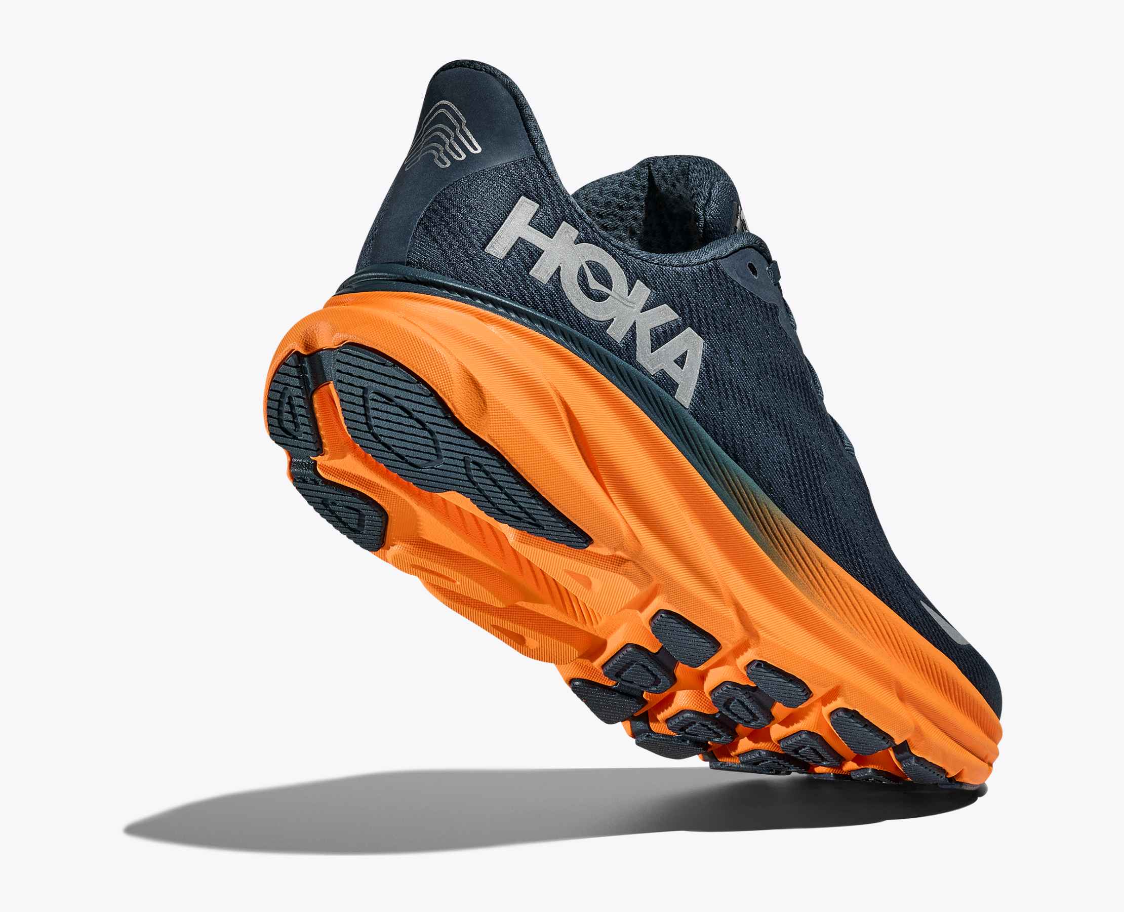 Men's Clifton 9 GTX - stormy skies / orange zest