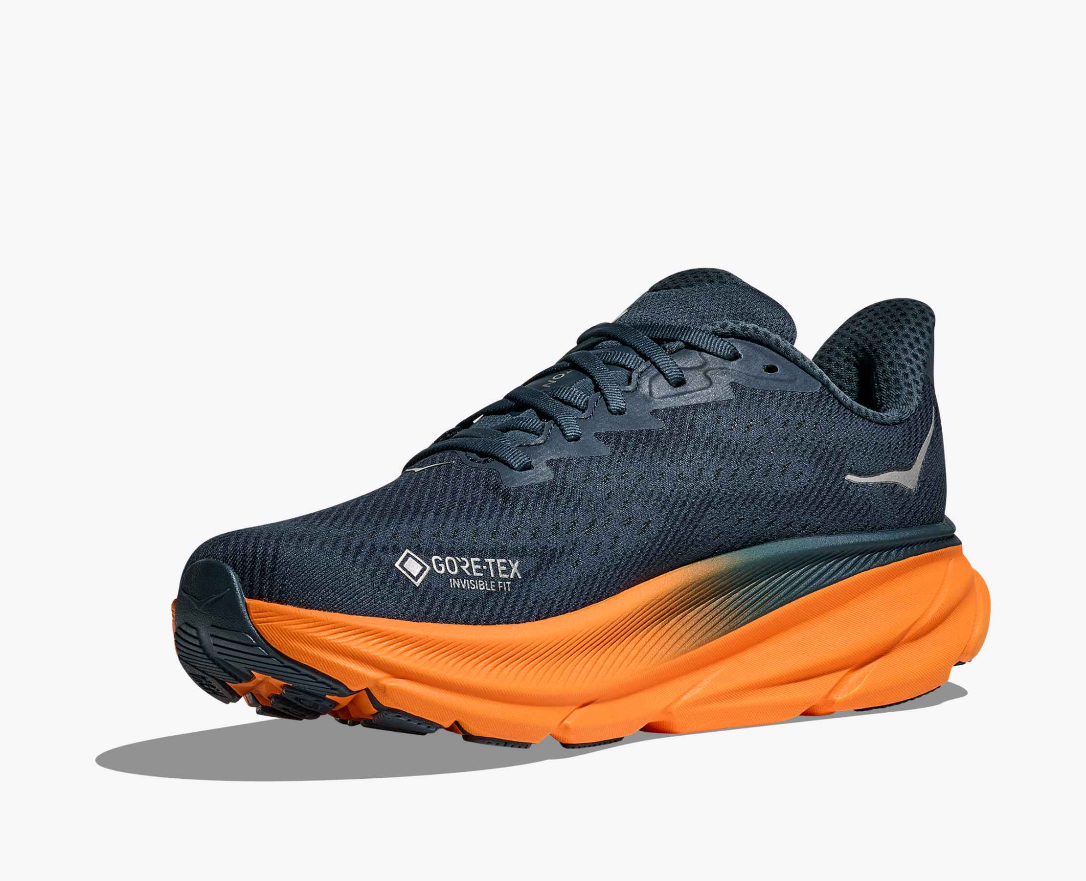Men's Clifton 9 GTX - stormy skies / orange zest