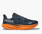 Men's Clifton 9 GTX - stormy skies / orange zest