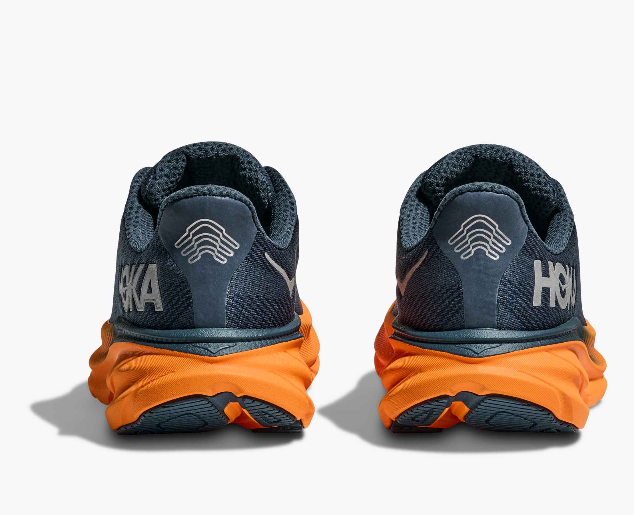 Men's Clifton 9 GTX - stormy skies / orange zest